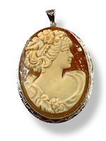 Pendente Mandile 1922 Donna Cammei  in Argento Conchiglia 2MCICM25 - 2MCICM25